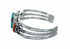 Turquoise And Coral Sterling Silver Navajo Cuff Bracelet SX10470