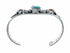 Turquoise And Coral Sterling Silver Navajo Cuff Bracelet SX10470