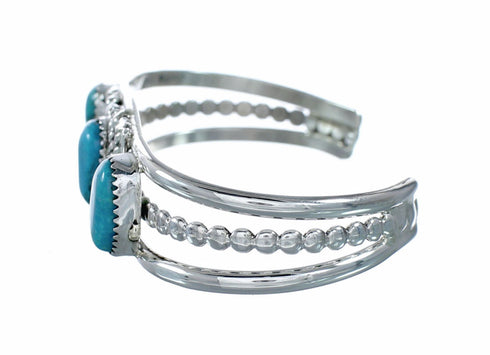 Navajo Turquoise Sterling Silver Cuff Bracelet SX10472