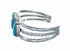 Navajo Turquoise Sterling Silver Cuff Bracelet SX10472