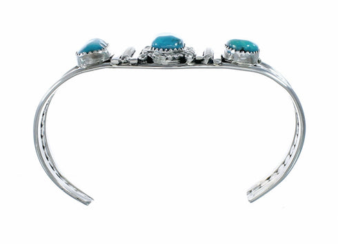 Navajo Turquoise Sterling Silver Cuff Bracelet SX10472