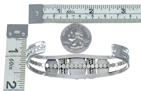 Navajo Turquoise Sterling Silver Cuff Bracelet SX10472