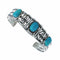 Navajo Turquoise Sterling Silver Cuff Bracelet SX10473