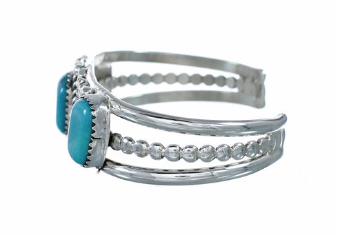 Navajo Turquoise Sterling Silver Cuff Bracelet SX10473