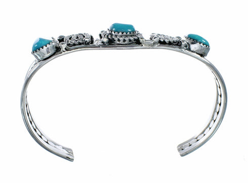 Navajo Turquoise Sterling Silver Cuff Bracelet SX10473