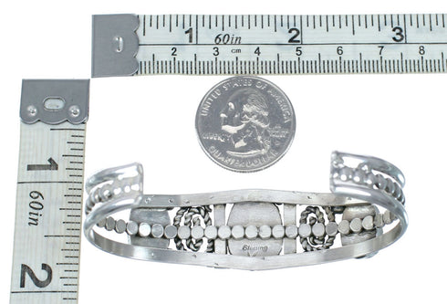Navajo Turquoise Sterling Silver Cuff Bracelet SX10473