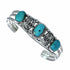 Native American Navajo Turquoise Sterling Silver Cuff Bracelet SX10474