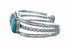 Native American Navajo Turquoise Sterling Silver Cuff Bracelet SX10474