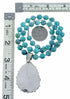 Navajo Turquoise Sterling Silver Necklace Pendant Set SX10477