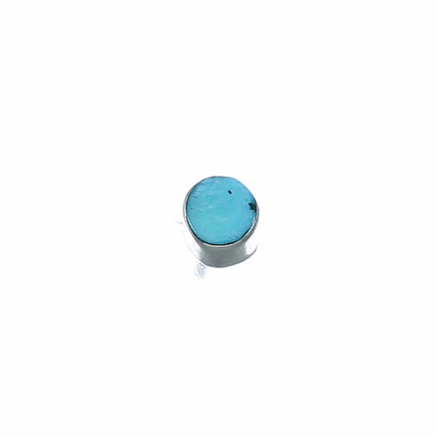 Navajo Sterling Silver Turquoise Post Stud Men's Single Earring SX10558