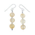 Genuine Sterling Silver Agate Bead Hook Dangle Earrings SX10557