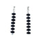 Onyx Sterling Silver Southwest Bead Post Dangle Earrings SX10525