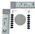 Navajo Hematite Sterling Silver Hook Dangle Earrings SX10555