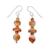 Navajo Sterling Silver Oyster Shell Bead Hook Dangle Earrings SX10533