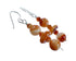 Navajo Sterling Silver Oyster Shell Bead Hook Dangle Earrings SX10533