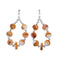 Navajo Sterling Silver Oyster Shell Bead Post Dangle Earrings SX10531