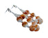Navajo Sterling Silver Oyster Shell Bead Post Dangle Earrings SX10531