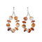 Navajo Sterling Silver Oyster Shell Bead Post Dangle Earrings SX10532