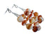 Navajo Sterling Silver Oyster Shell Bead Post Dangle Earrings SX10532