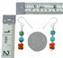 Turquoise And Coral Authentic Sterling Silver Navajo Bead Hook Dangle Earrings SX10529