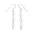 Navajo Sterling Silver Mother of Pearl Bead Hook Dangle Earrings SX10524