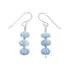 Blue Lace Agate Sterling Silver Native American Hook Dangle Earrings SX10538