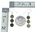 Native American Unakite Sterling Silver Bead Hook Dangle Earrings SX10556