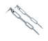 Native American Authentic Sterling Silver Post Link Bead Earrings SX10540