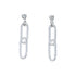 Native American Authentic Sterling Silver Post Link Bead Earrings SX10539