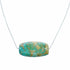 Navajo Turquoise Pendant Sterling Silver Italian Rope Chain Necklace Set SX10541