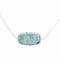 Navajo Turquoise Pendant Sterling Silver Italian Rope Chain Necklace Set SX10542