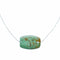 Unique Navajo Turquoise Pendant Sterling Silver Italian Rope Chain Necklace Set SX10543