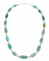 Navajo Kingman Turquoise Sterling Silver Bead Necklace SX10513