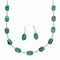 Turquoise Genuine Sterling Silver Navajo Bead Necklace Set SX10536