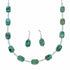 Turquoise Genuine Sterling Silver Navajo Bead Necklace Set SX10536