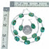 Turquoise Genuine Sterling Silver Navajo Bead Necklace Set SX10536