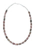 Sterling Silver American Indian Jasper Bead Necklace SX10510
