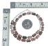 Sterling Silver American Indian Jasper Bead Necklace SX10510