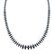 Sterling Silver And Hematite Navajo Bead Necklace SX10516