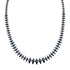 Sterling Silver And Hematite Navajo Bead Necklace SX10516