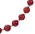 Native American Coral And Sterling Silver Bead Necklace SX10514