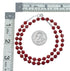 Native American Coral And Sterling Silver Bead Necklace SX10514