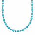 Navajo Turquoise Sterling Silver Native American Jewelry Bead Necklace SX10512