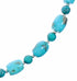 Navajo Turquoise Sterling Silver Native American Jewelry Bead Necklace SX10512