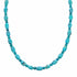Navajo Turquoise Sterling Silver Native American Jewelry Bead Necklace SX10511