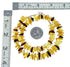 Amber Sterling Silver Native American Bead Necklace SX10515