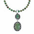Native American Turquoise Sterling Silver Navajo Necklace Pendant Set SX10520