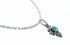 Southwest Turquoise Sterling Silver Rope Chain Necklace Set SX10544