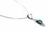 Genuine Navajo Sterling Silver Turquoise Turtle Inlay Pendant Italian Snake Chain Necklace Set SX10549