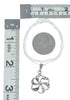 Southwest Turquoise Flower Inlay Sterling Silver Box Chain Necklace Set SX10546
